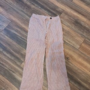 Marta Hoffman linen stripe pants NWOT